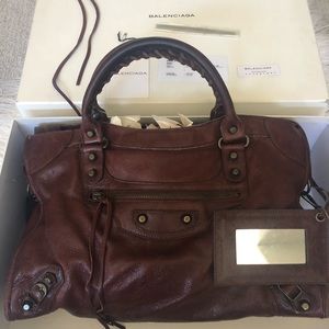 Authentic Balenciaga LeDix Motorcycle Bag